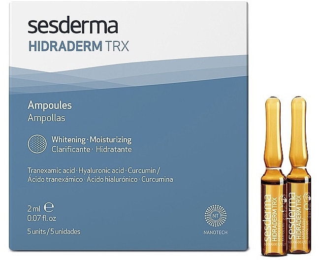 Whitening Moisturizing Ampoules - Sesderma Hidraderm TRX Ampoules — photo N1