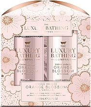 Fragrances, Perfumes, Cosmetics Bundle - Grace Cole The Luxury Bathing Creme Brulee, Orange Blossom & Vanilla Glamorous Glow Set (b/lot/100ml+sh/gel/100ml+sponge/1pcs)