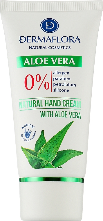 Aloe Vera Hand Cream - Dermaflora Natural Hend Cream Aloe Vera — photo N1