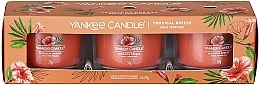 Scented Candle Set "Tropical Breeze" - Yankee Candle Tropical Breeze (candle/3x37g) — photo N6