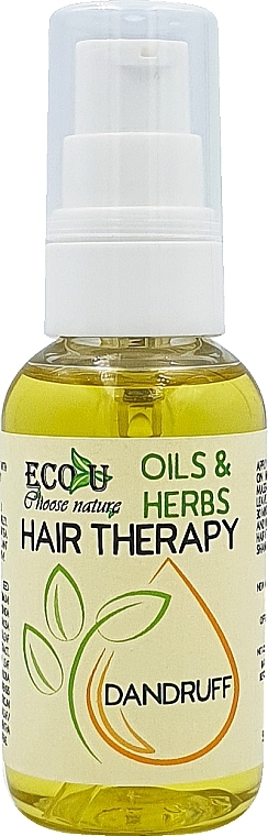 Anti-Dandruff Treatment - Eco U Hair Therapy Oils & Herbs Dandruff — photo N3