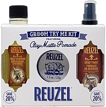 Fragrances, Perfumes, Cosmetics Set - Reuzel Clay Matte Try Me Kit (h/pomade/35g + h/tonic/100ml + shm/100ml)