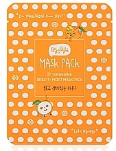 Fragrances, Perfumes, Cosmetics Facial Sheet Mask - Qyo Qyo Tangerine Bright + Moist Mask Pack