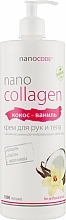 Hand & Body Cream "Coconut & Vanilla" - NanoCode NanoCollagen — photo N5