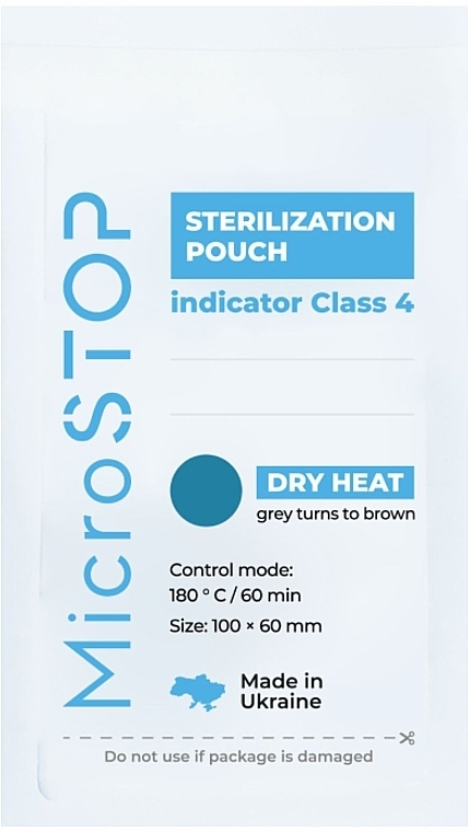 White Moisture Resistant Paper Kraft Bags with Class IV Indicator, 60x100mm - MicroSTOP — photo N14