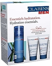 Set - Clarins Men Hydration Essentials (f/balm/50 ml + wash/gel/30 ml + shm/sh/gel/30 ml + eye/ser/0.9 ml) — photo N2
