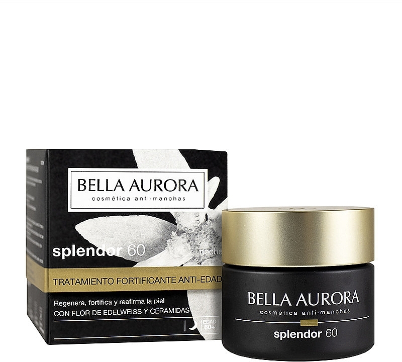 Night Face Cream - Bella Aurora Splendor 60 Fortifying Anti-Aging Treatment Night Cream — photo N1