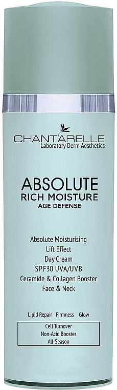 Day Face Cream - Chantarelle Absolute Rich Moisture Age Deffense SPF30 — photo N1