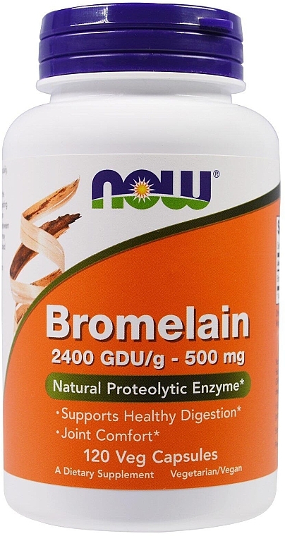 Dietary Supplement "Bromelain", 500mg - Now Foods Bromelain — photo N2