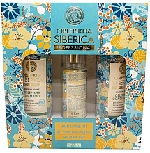 Fragrances, Perfumes, Cosmetics Set - Natura Siberica Oblepikha Hair Care Kit (shm/400ml + cond/400ml + spray/125ml)