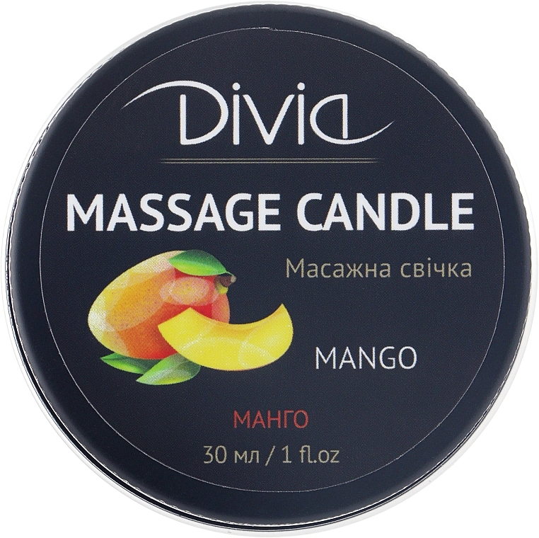 Hand & Body Massage Candle "Mango" - Divia Massage Candle Hand & Body Mango Di1570 — photo N1