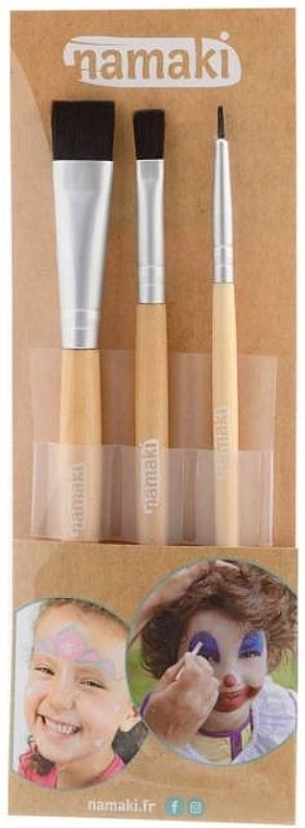 Makeup Brush Set, 3 pcs - Namaki Make-up Brushes Set — photo N6