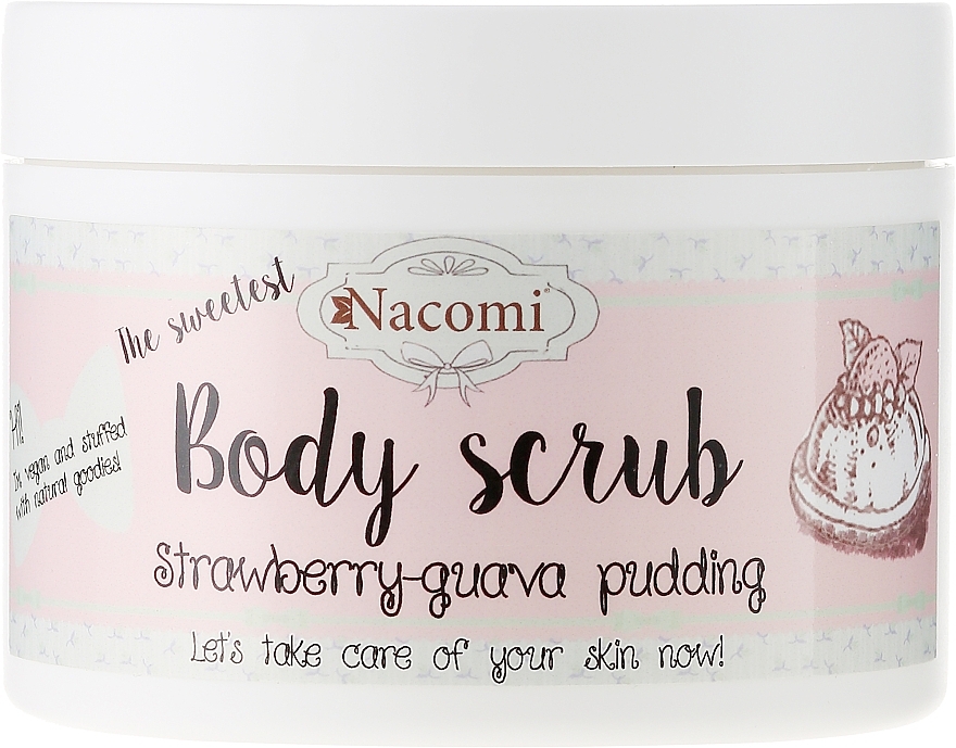 Washing Peeling Foam "Strawberry-Guawa Pudding" - Nacomi Body Scrub Strawberry-Guawa Pudding — photo N4