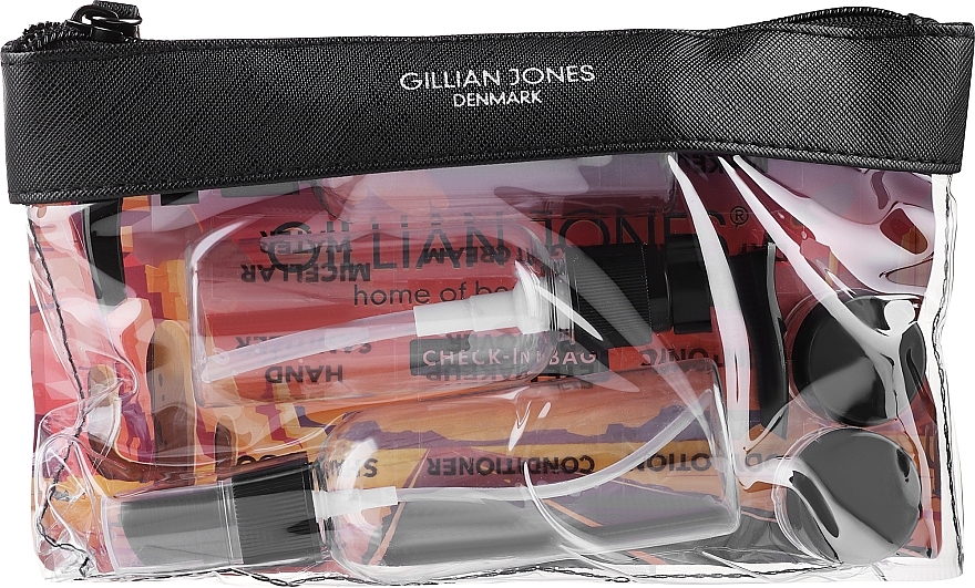 Cosmetic Bottle Set - Gillian Jones Cimi Transparent Check In Bag — photo N3