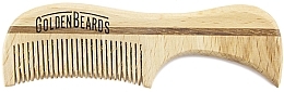 Eco Wood Moustache Comb, 7,5 cm - Golden Beards Eco Moustache Comb — photo N3