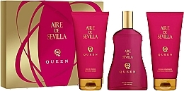 Fragrances, Perfumes, Cosmetics Instituto Espanol Aire De Sevilla Queen - Set (edt/150ml + sh/gel/150ml + b/cr/150ml)