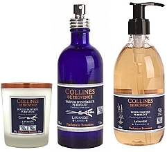 Set - Collines De Provence Natural Lavender (soap/300ml + candle/180g + spray/100ml) — photo N3