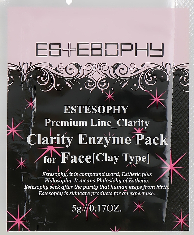 Deep Face Cleansing Enzyme Mask - Estesophy Premium Line Clarity Enzyme Pack for Face — photo N1