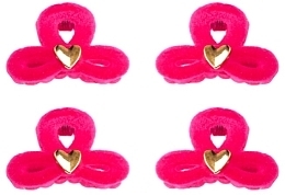 Claw Clip Set, 4 pcs, pink - Lolita Accessories — photo N1