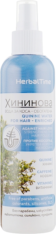 Quinine Hair Water - Herbal Time Anti Quinine Water — photo N1