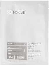 Fragrances, Perfumes, Cosmetics Brightening Face Mask - Cremorlab Blanc De Cremor White Bloom Triple Bright Floral Mask