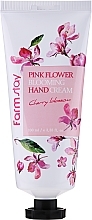 Hand Cream "Cherry Blossom" - FarmStay Pink Flower Blooming Hand Cream Cherry Blossom — photo N1