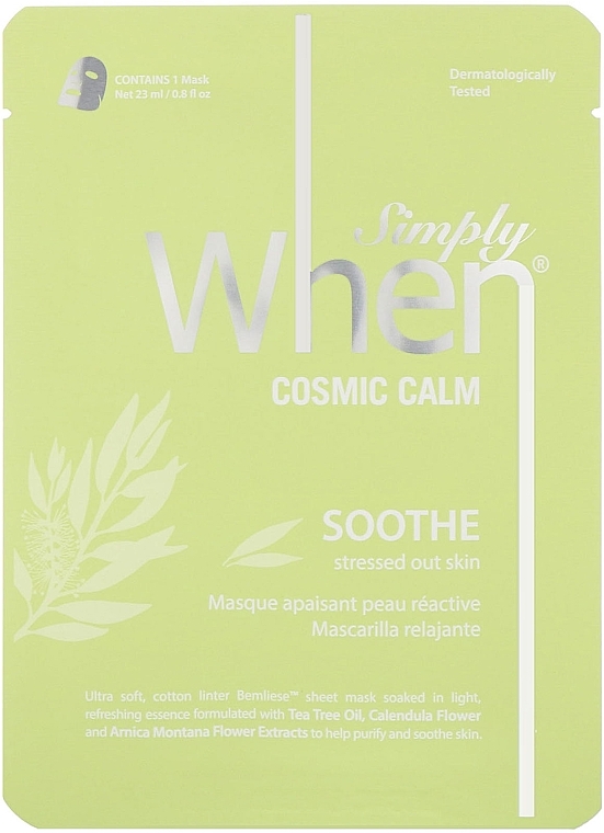 Facial Sheet Mask - When Simply Cosmic Calm — photo N1