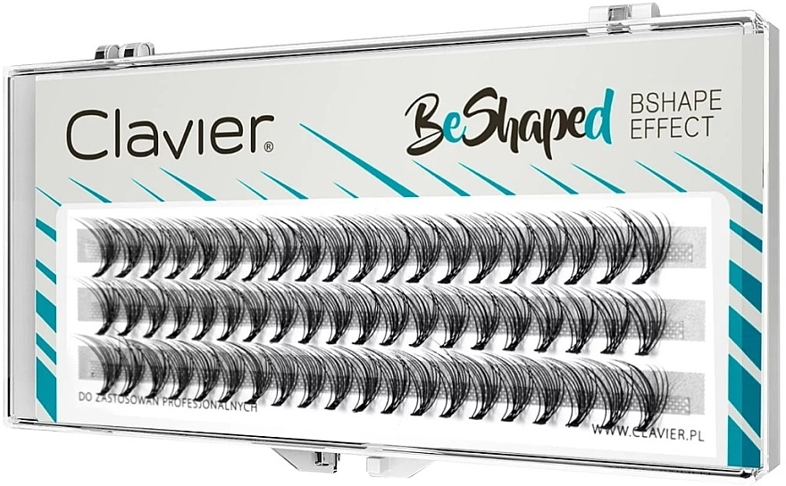 False Lashes, B, 9, 10, 11 mm - Clavier BeShaped MIX — photo N4