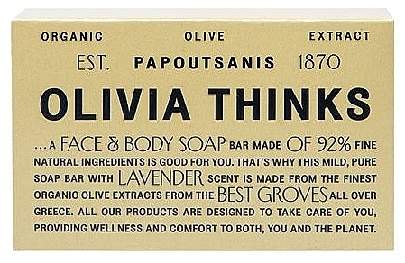 Face & Body Soap - Papoutsanis Olivia Thinks Face & Body Soap Bar — photo N1