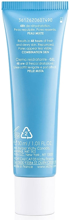 Deep Moisturizing Cream-Gel for Normal & Combination Skin - Vichy Aqualia Thermal Rehydrating Water Gel — photo N4