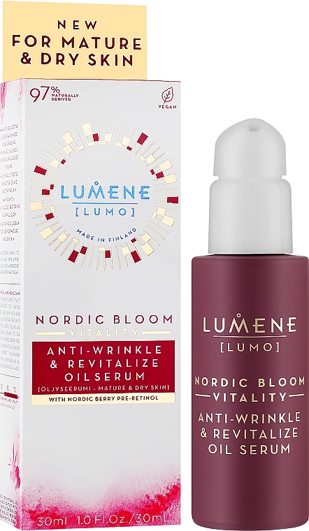 Anti-Wrinkle Oil Serum - Lumene Nordic Bloom Vitality Anti-Wrinkle & Revitalize Oil Serum — photo N17