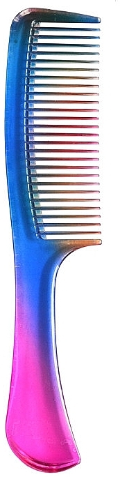 Hair Comb with Handle, Multicolored - Inter-Vion — photo N1