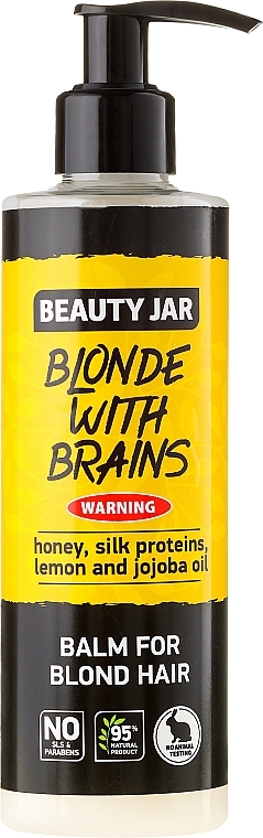 Hair Balm 'Blonde With Brains' - Beauty Jar Balm For Blond Hair — photo N5