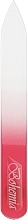 Fragrances, Perfumes, Cosmetics Glass Nail File, 90 mm, red - Zauber