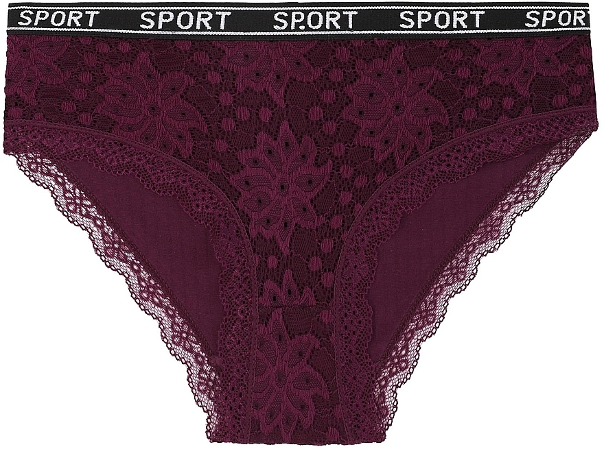 Women Bikini Panties BDM400-269, burgundy - Moraj — photo N1