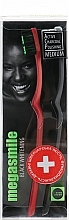 Fragrances, Perfumes, Cosmetics Black Whitening Toothbrush, burgundy + black - Megasmile Medium Whiteninng Toothbrush