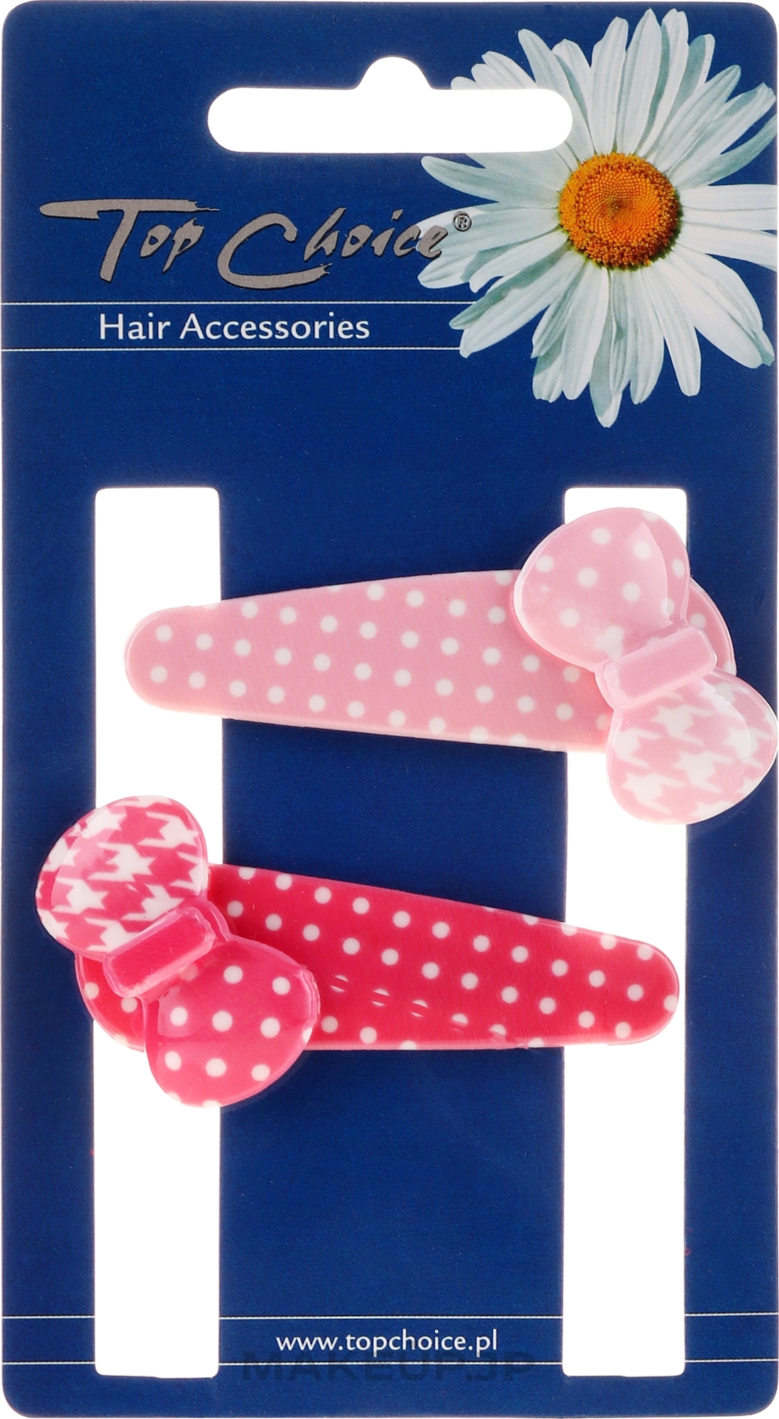 Hairpins, 23675, pink and red - Top Choice — photo 2 szt.