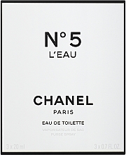 Chanel N5 L`Eau - Eau de Toilette (refill) — photo N3