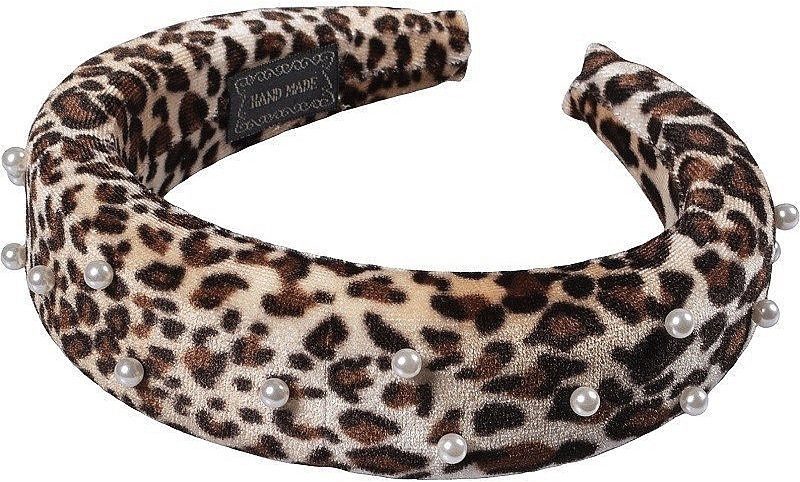 Velvet Hairband, 25949, leopard print - Top Choice — photo N1