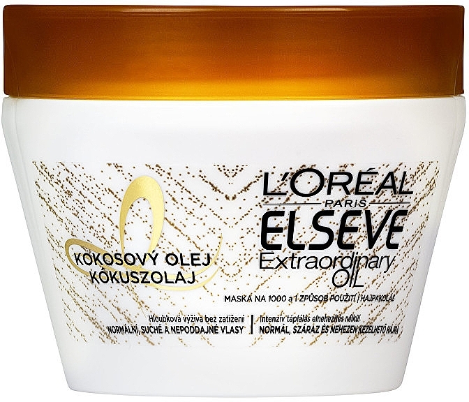 Nourishing Mask for Normal & Dry Hair - L'Oreal Paris Elseve Extraordinary Oil Coconut Hair Mask — photo N1
