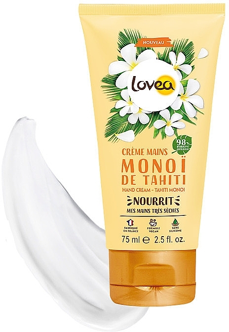 Monoi Hand Cream - Lovea Hand Cream Tahiti Monoi — photo N8