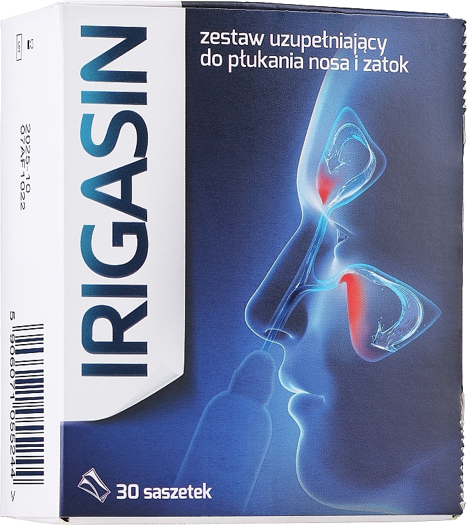 Nose & Paranasal Sinuses Wash Powder - Aflofarm Irigasin — photo N1