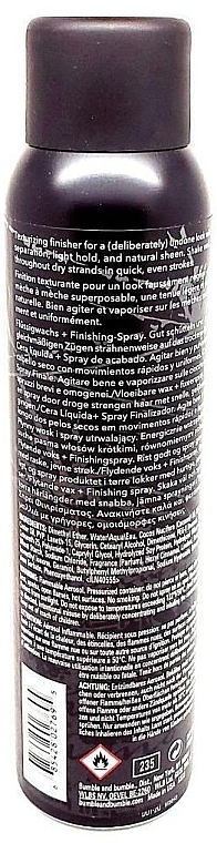 Hair Wax Spray - Bumble and Bumble Sumo Liquid Wax + Finishing Spray — photo N4