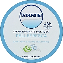 Fragrances, Perfumes, Cosmetics Aloe Vera Body Cream - Leocrema Cream Face Body Hands With Aloe Vera and Hyaluronic Acid