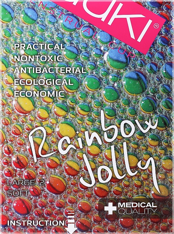 Menstrual Cup, size L + disinfection container - Yuuki Rainbow Jolly Large 2 — photo N1