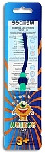 Kids Toothbrush, soft, 3+ years, blue and turquoise - Wellbe — photo N2