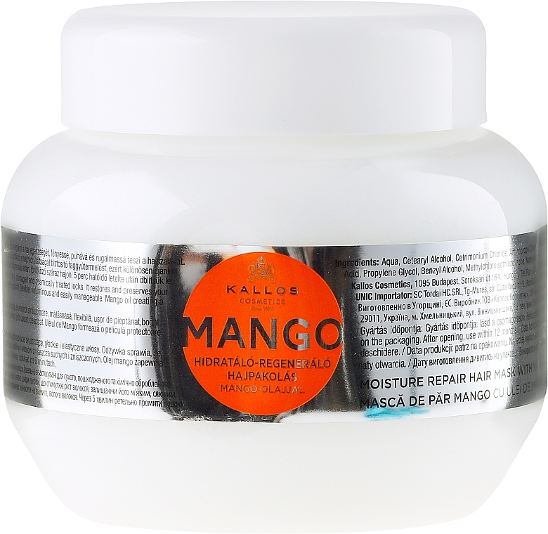 Hair Mask "Mango" - Kallos Cosmetics Mango — photo N2