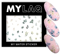 Nail Stickers 'My Green Leaf' - MylaQ My Water Sticker My Green Leaf — photo N2