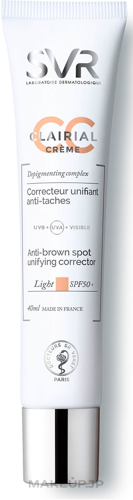 Anti-Brown Spot CC Cream - SVR Clairial CC Anti-brown Spot  — photo Light