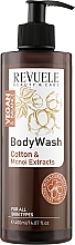 Shower Gel "Cotton & Monoi Extracts" - Revuele Vegan & Balance Cotton Oil & Monoi Extract Body Wash — photo N25